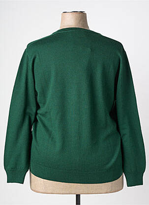 Gilet manches longues stretch vert MANTERO femme