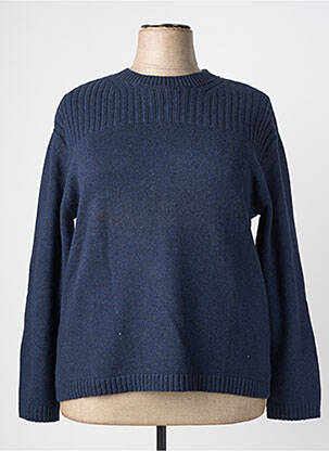 Pull tissage chiné manches longues bleu ARMOR LUX femme