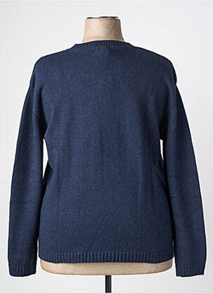 Pull tissage chiné manches longues bleu ARMOR LUX femme