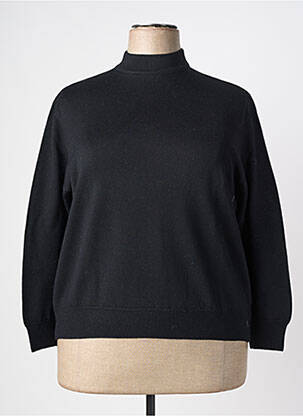 Pull stretch manches longues noir MONTAGUT femme