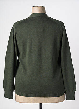Gilet manches longues stretch vert EDWIGE femme