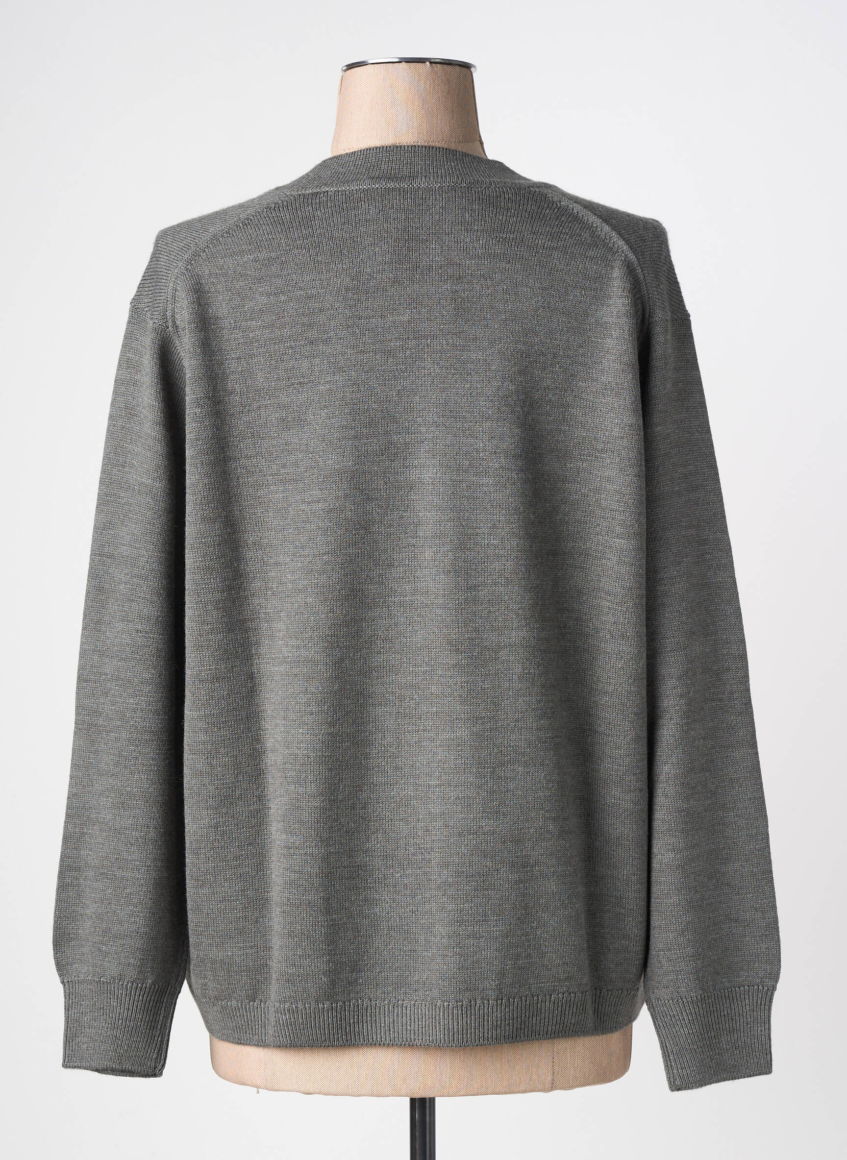 Gilet manches longues stretch gris MONTAGUT femme