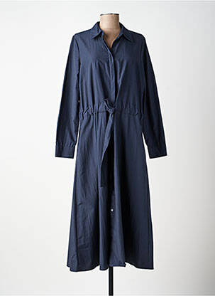 Robe longue manches longues manches longues bleu SOYACONCEPT femme