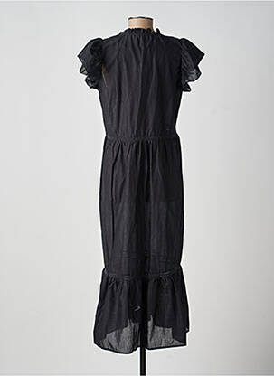 Robe longue manches courtes manches courtes noir SOYACONCEPT femme