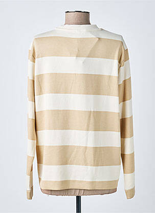Sweat-shirt stretch manches longues beige SOYACONCEPT femme