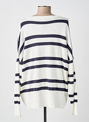 Pull stretch manches longues bleu SOYACONCEPT femme