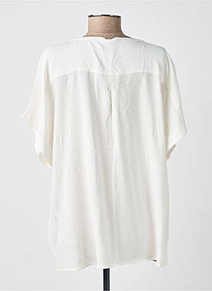 Blouse tissage popeline manches courtes beige SOYACONCEPT femme