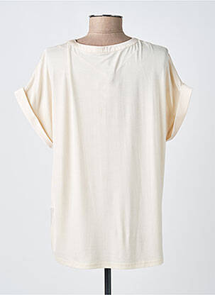 Blouse coupe fluide manches courtes beige SOYACONCEPT femme
