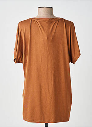 T-shirt coupe droite manches courtes marron SOYACONCEPT femme