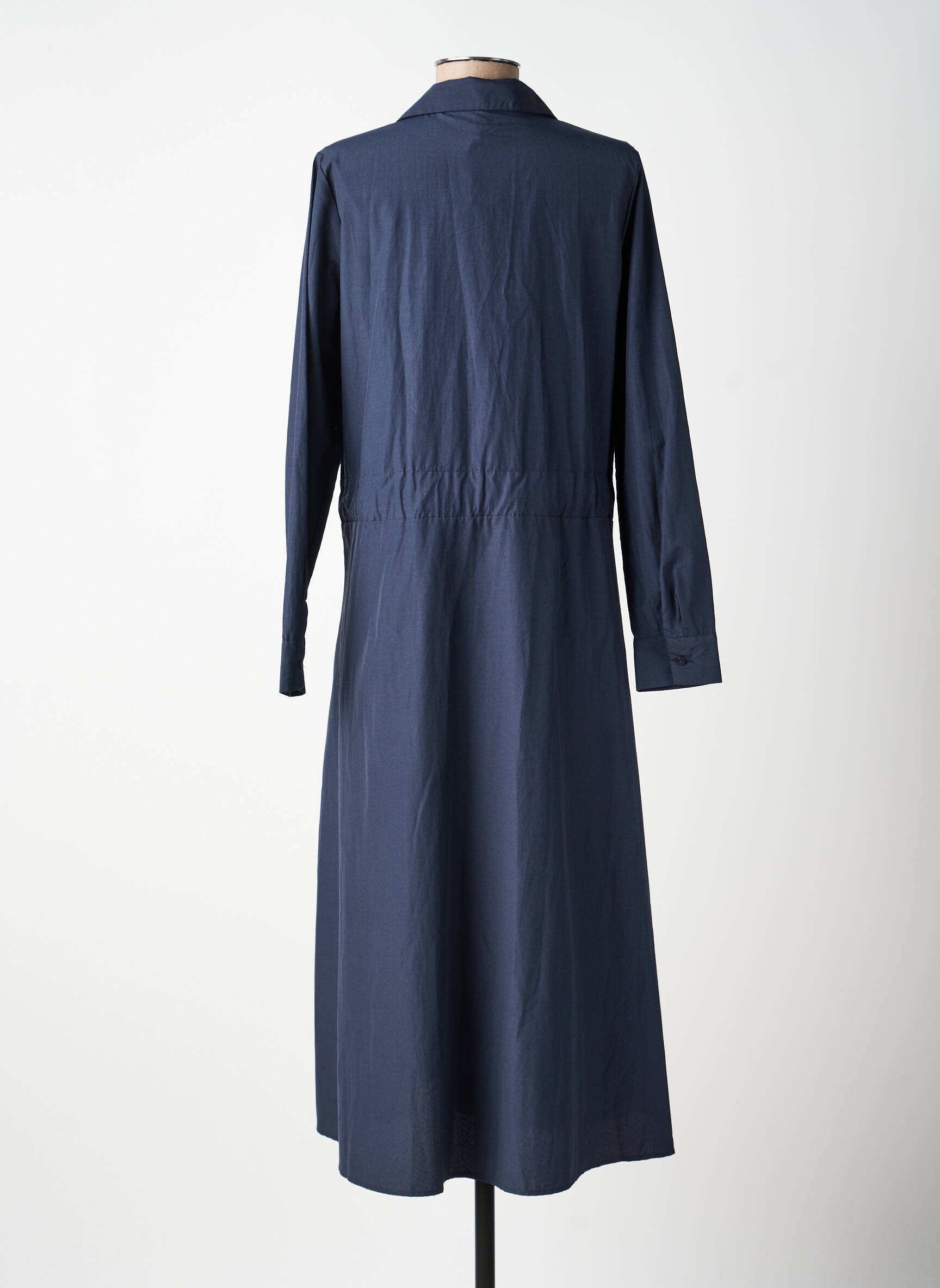 Robe longue manches longues manches longues bleu SOYACONCEPT femme