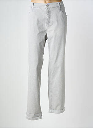 Jeans coupe droite stretch taille normale gris ANNA MONTANA femme
