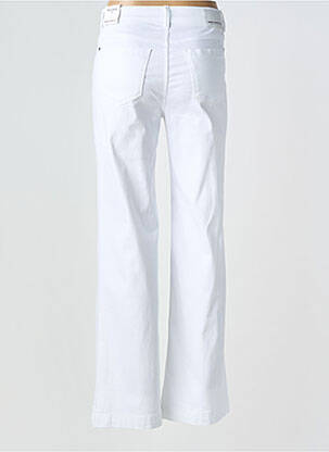 Jeans coupe large stretch taille haute blanc ANNA MONTANA femme