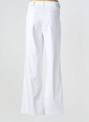 Jeans coupe large poches taille haute blanc ANNA MONTANA femme
