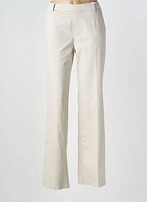 Pantalon large tissage popeline taille normale gris ANNA MONTANA femme