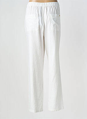 Pantalon large tissage popeline taille normale blanc ÉTYMOLOGIE femme
