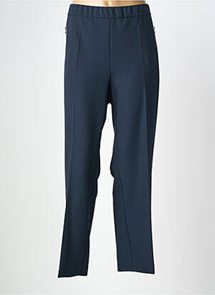 Pantalon droit stretch taille normale bleu ANNA MONTANA femme