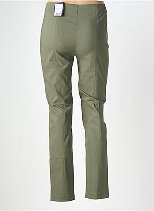 Pantalon slim taille haute taille haute vert ANNA MONTANA femme