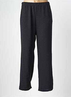 Pantalon droit tissage crêpe taille normale noir AZAY femme
