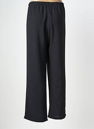 Pantalon droit tissage crêpe taille normale noir AZAY femme