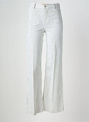 Jean coupe flare stretch taille haute bleu ANNA MONTANA femme