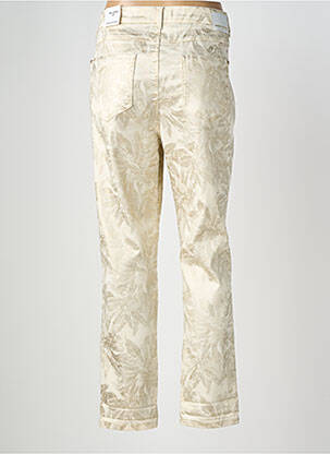 Pantalon slim stretch taille normale or ANNA MONTANA femme