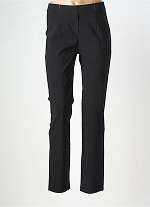 Pantalon slim taille haute taille haute noir ANNA MONTANA femme