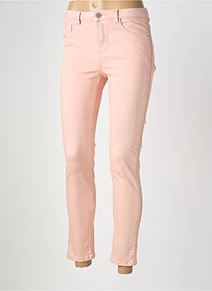 Jeans coupe slim stretch taille normale rose C'EST BEAU LA VIE femme
