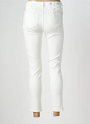 Jeans coupe slim stretch taille normale blanc C'EST BEAU LA VIE femme