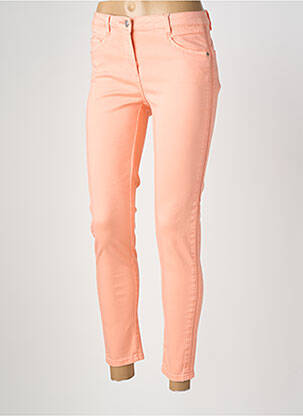 Jeans coupe slim stretch taille normale orange C'EST BEAU LA VIE femme