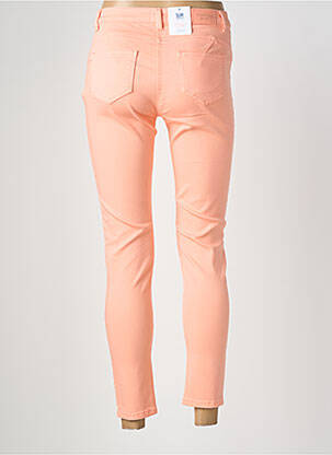 Jeans coupe slim stretch taille normale orange C'EST BEAU LA VIE femme