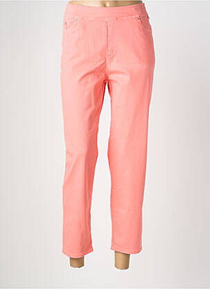 Pantalon 7/8 stretch taille normale rose ANNA MONTANA femme