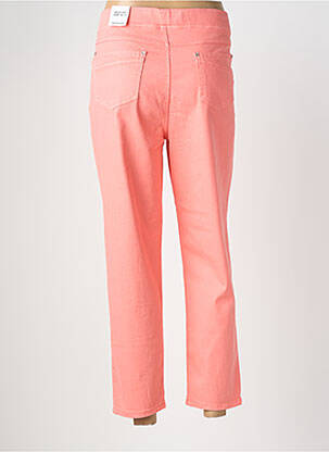 Pantalon 7/8 stretch taille normale rose ANNA MONTANA femme