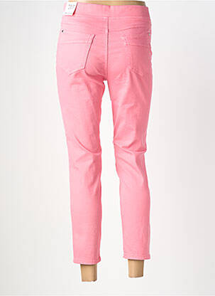 Pantalon 7/8 stretch taille normale rose ANNA MONTANA femme