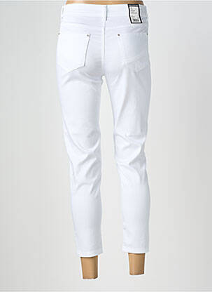 Pantalon 7/8 stretch taille normale blanc ANNA MONTANA femme