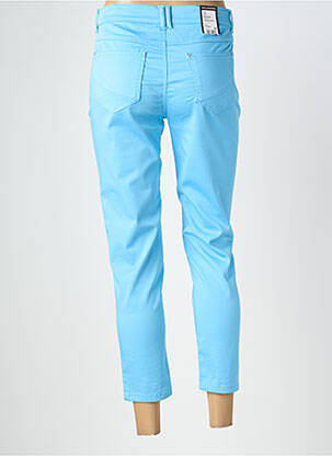 Pantalon 7/8 stretch taille normale bleu ANNA MONTANA femme