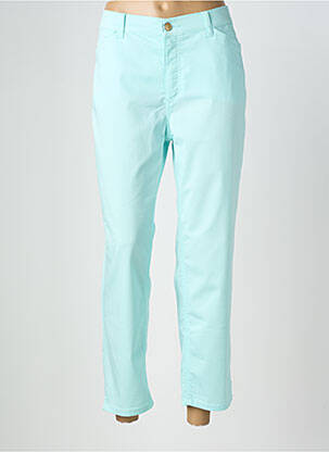 Pantalon 7/8 stretch taille normale bleu ANNA MONTANA femme