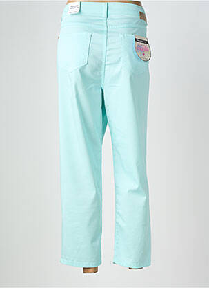 Pantalon 7/8 stretch taille normale bleu ANNA MONTANA femme