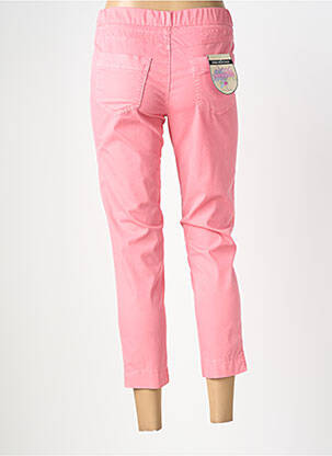 Pantacourt taille élastique taille normale rose ANNA MONTANA femme