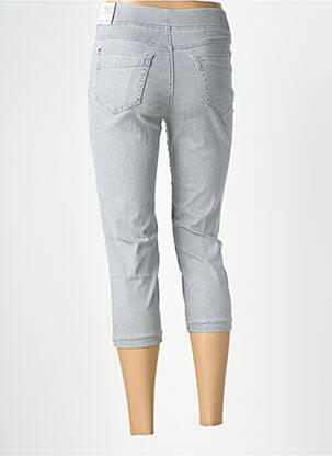 Pantacourt stretch taille normale gris ANNA MONTANA femme
