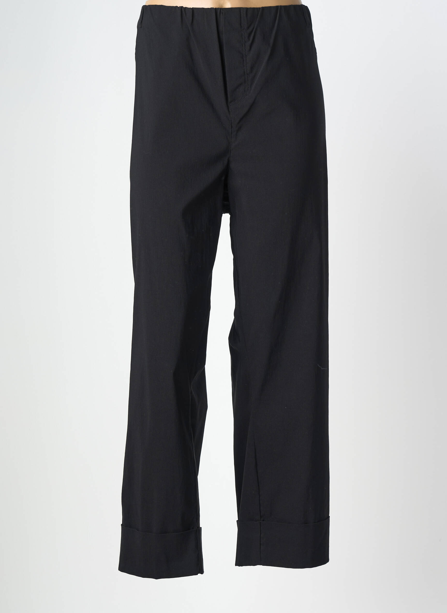 Pantalon droit stretch taille normale noir CISO femme