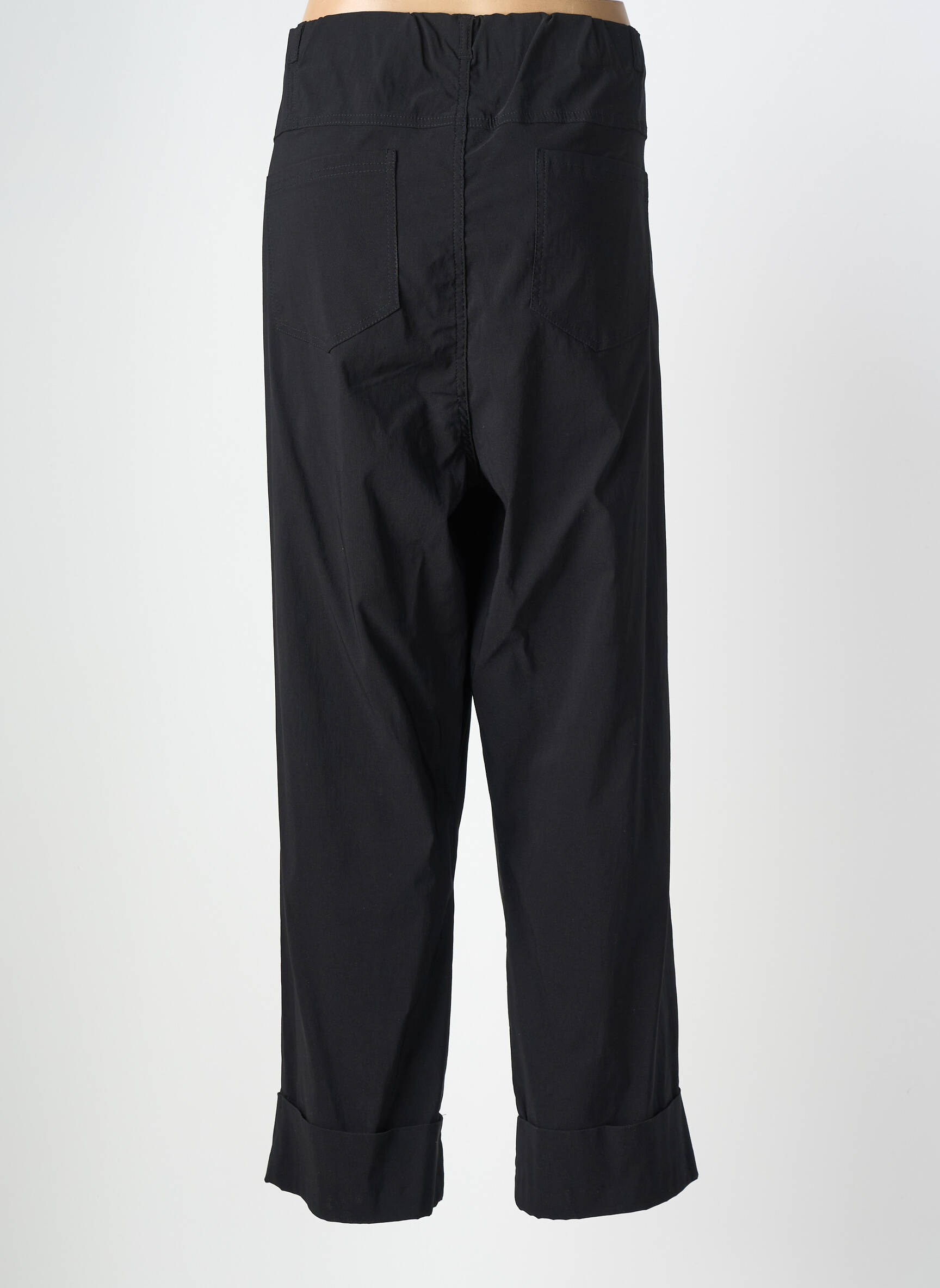Pantalon droit stretch taille normale noir CISO femme