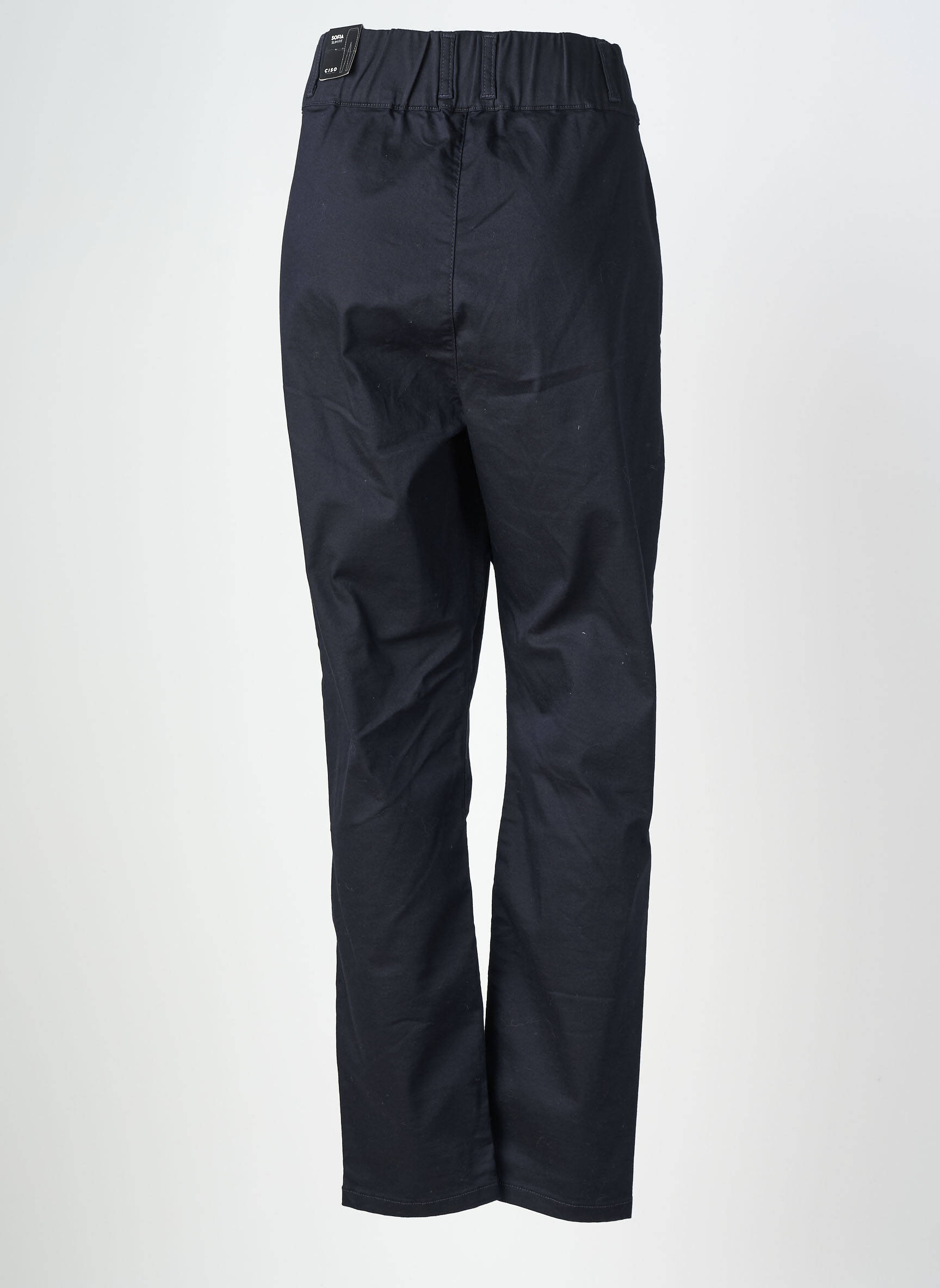 Pantalon slim taille élastique taille normale noir CISO femme