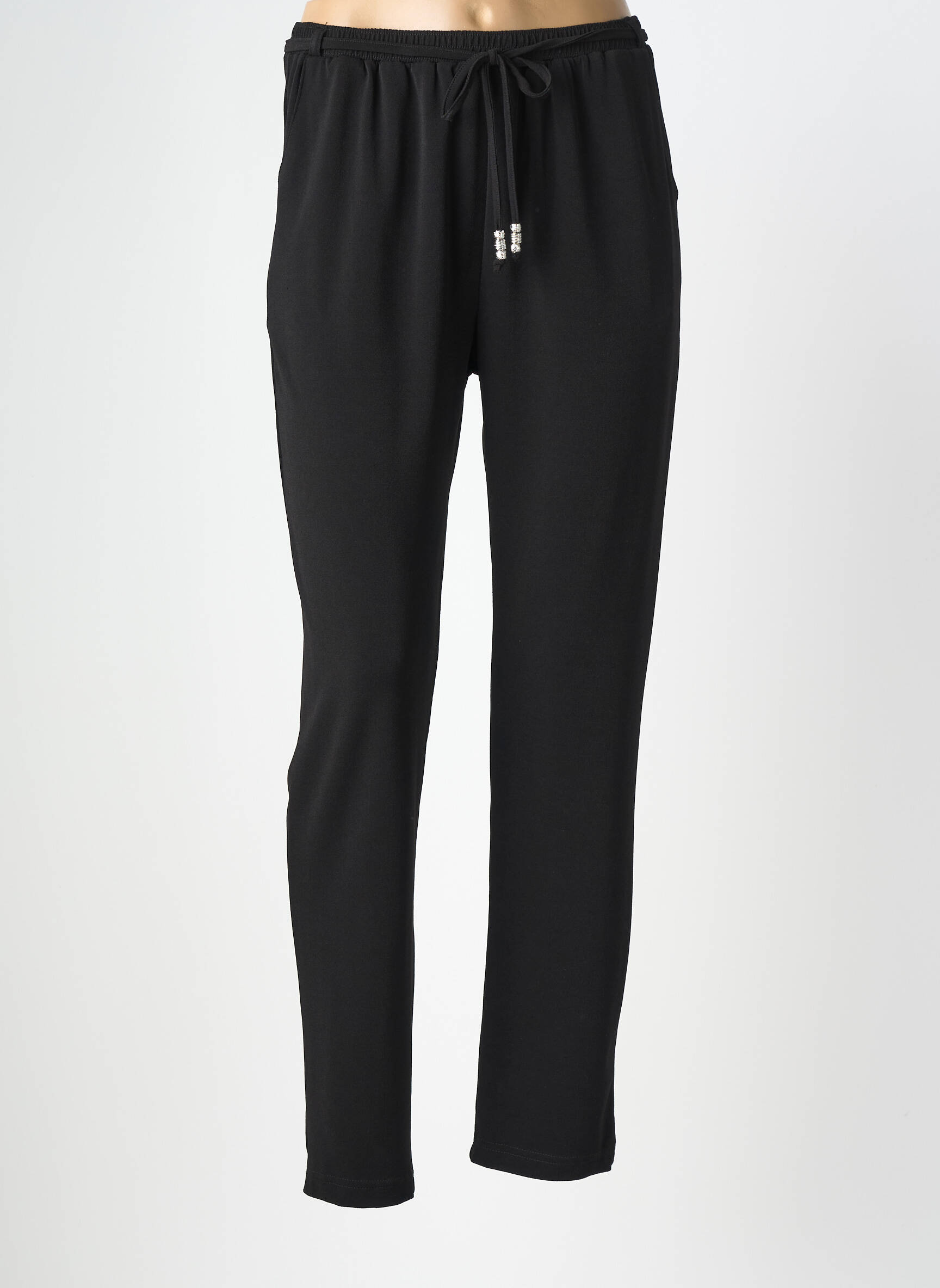 Jogging slim taille normale noir GRIFFON femme