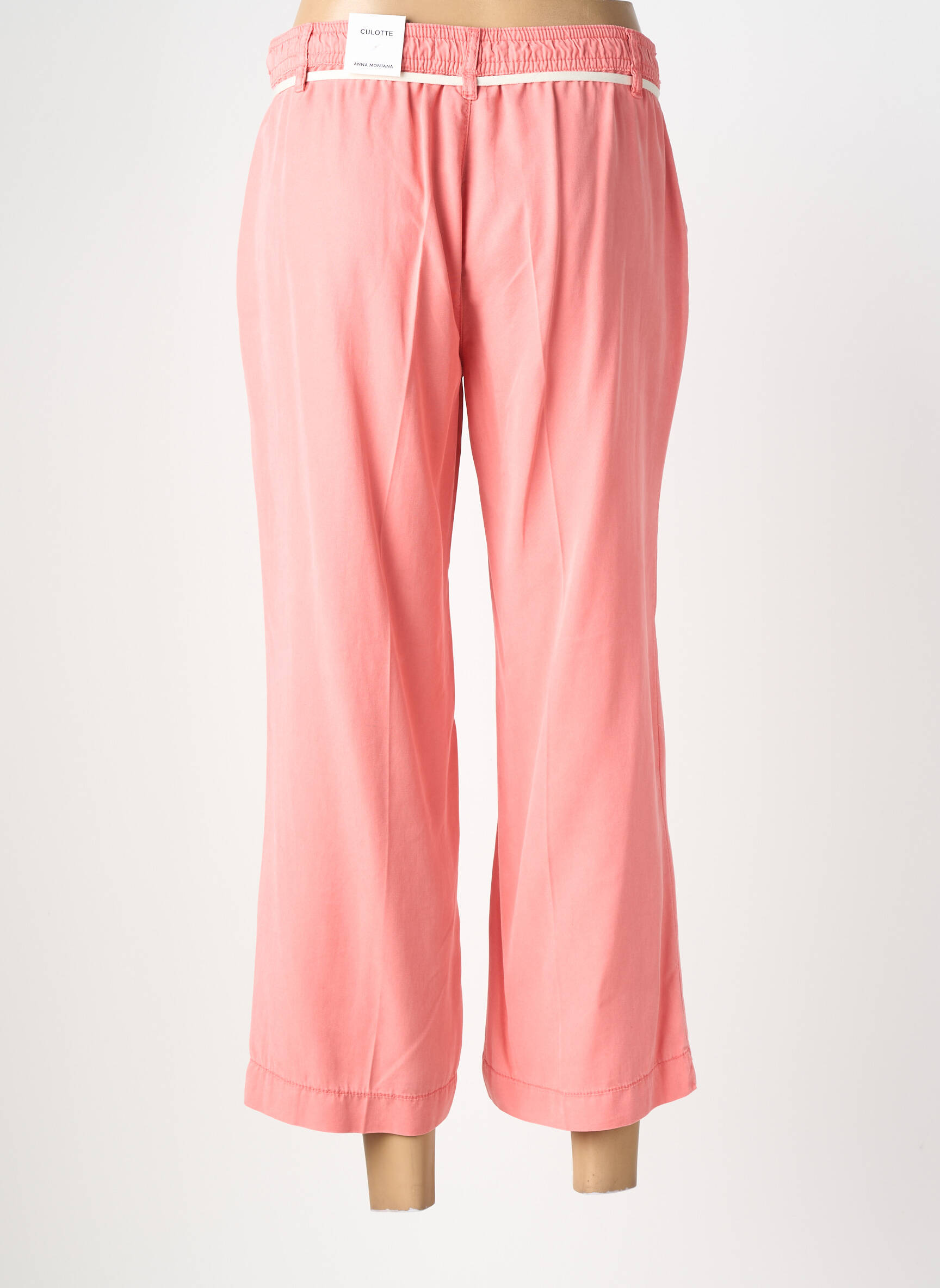 Pantalon 7/8 taille élastique taille normale orange ANNA MONTANA femme