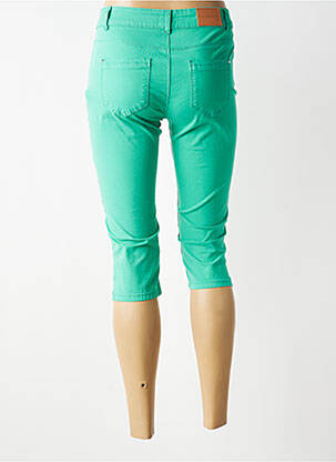 Pantacourt stretch taille normale bleu C'EST BEAU LA VIE femme