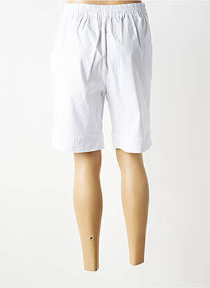 Bermuda taille élastique taille normale blanc VISION NIGHT femme