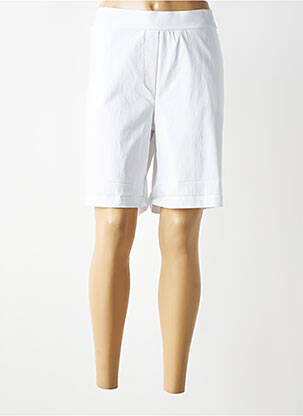 Bermuda taille élastique taille normale blanc HALOGENE femme
