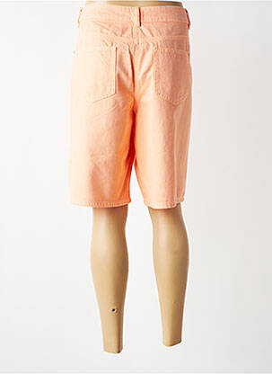 Bermuda coupe droite taille normale orange C'EST BEAU LA VIE femme