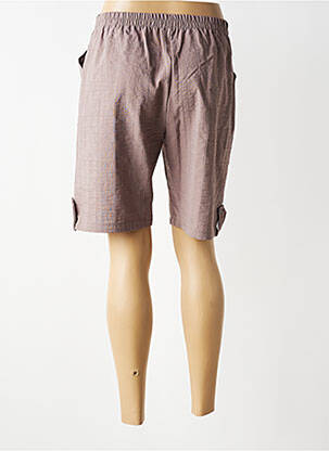 Bermuda taille élastique taille normale marron VISION NIGHT femme