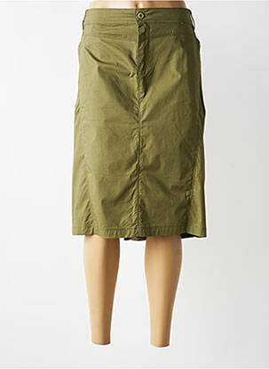 Jupe mi-longue stretch vert GRIFFON femme